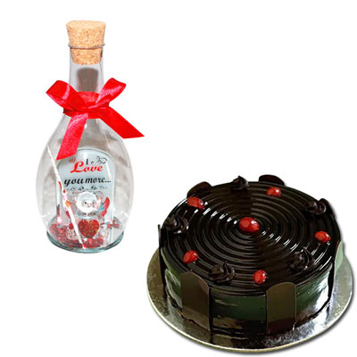 "Love Message in a Glass Jar -1602C-5-006, Cake - Click here to View more details about this Product